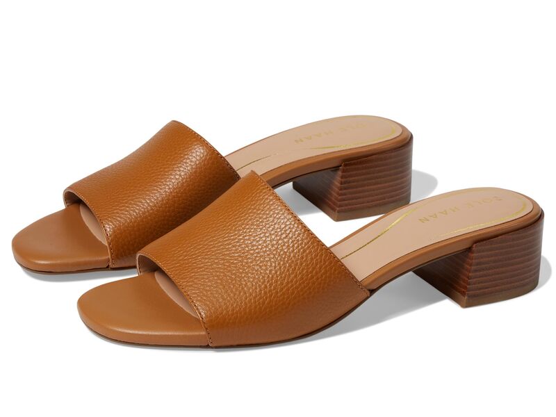 コールハーン レディース シューズ ヒール サンダル Cole Haan Calli Single Band Sandal Pecan Leather|ReVida 店