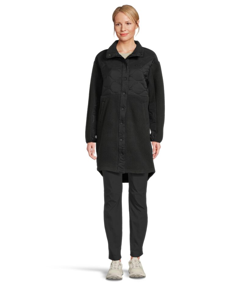 コロンビア レディース アウター 厚地の外套 フリース Columbia Cloud Point Long Fleece Black 黒いこと