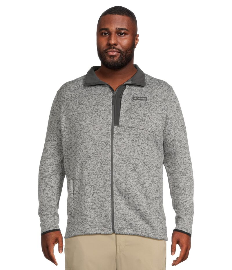 コロンビア メンズ アウター コートール セーター Columbia Big & Tall Sweater Weather Full Zip City Grey Heather グレー｜ReVida 店
