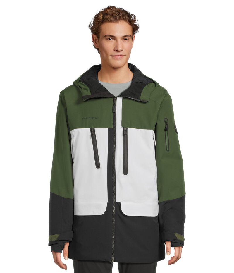 オバマイヤー メンズ アウター 厚地の外套 上衣 Obermeyer Cirque Jacket Green Cabin 緑であること