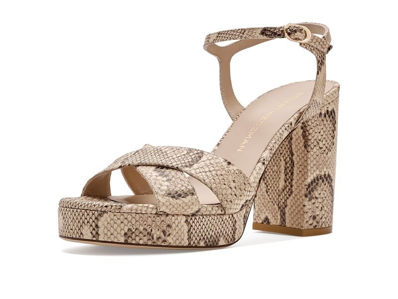 スチュアート ワイツマン レディース シューズ 踵 プラットホーム サンダル Stuart Weitzman Dayna Platform Sandal Adobe 1