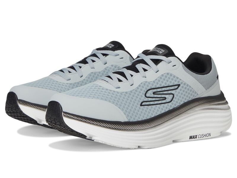 スケッチャーズ メンズ シューズ スニーカー SKECHERS Max Cushioning Endeavour Light Gray/Black 黒いこと