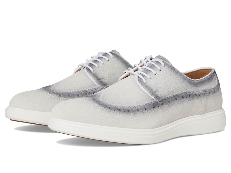 ステイシーアダムス メンズ シューズ スニーカー スピード競技 Stacy Adams Trudell Wing Tip Lace-Up Light Gray 薄墨色