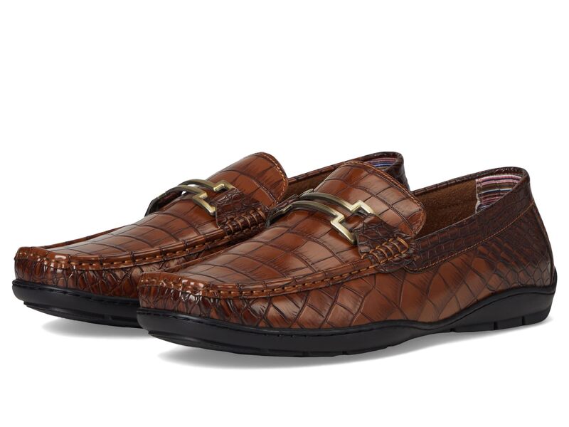 ステイシーアダムス メンズ シューズ スリッポン・ローファー Stacy Adams Embrey Moc Toe Driver Cognac｜ReVida 店
