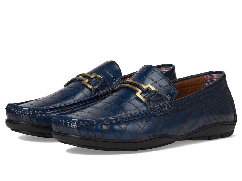 ステイシーアダムス メンズ シューズ スリッポン・ローファー Stacy Adams Embrey Moc Toe Driver Navy ネイビー|ReVida 店