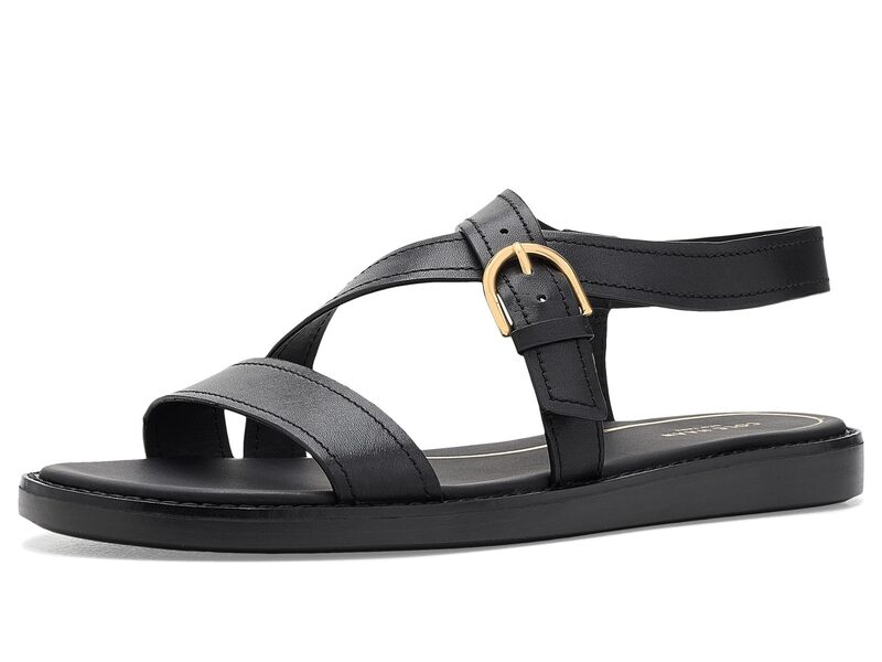 コールハーン レディース シューズ サンダル Cole Haan Kami Buckle Black Leather ブラック｜ReVida 店 27,972円