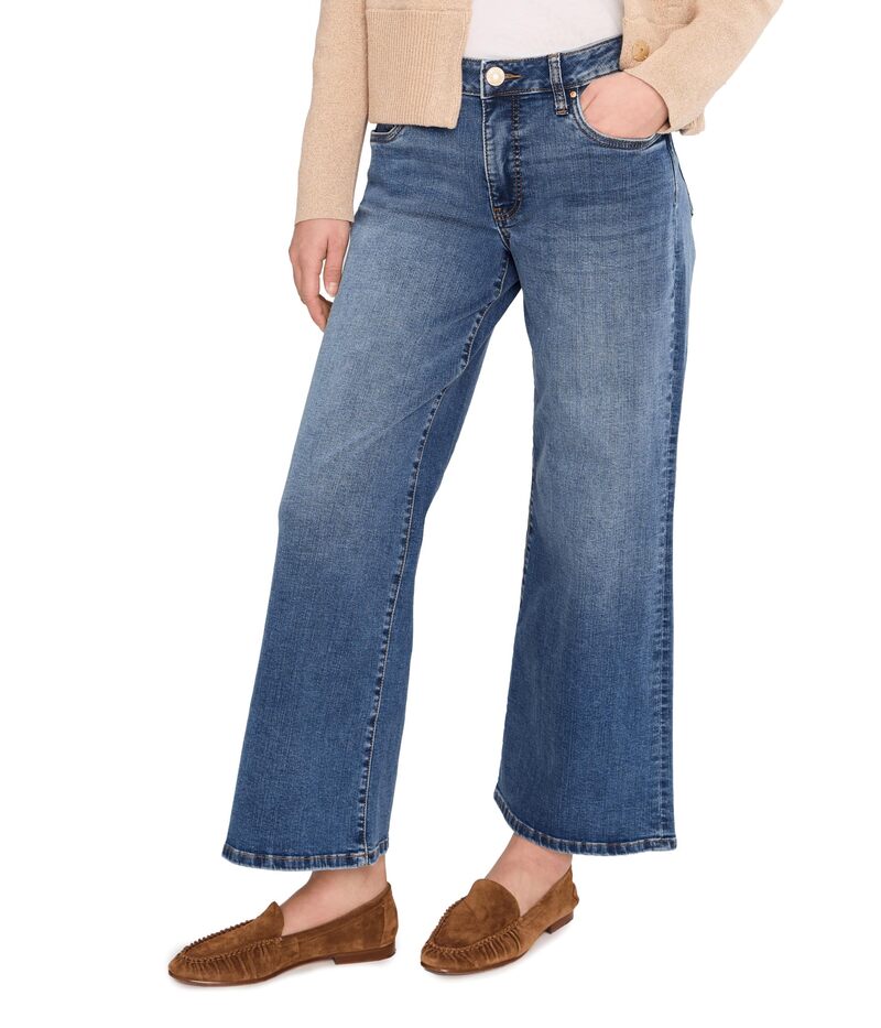 カットフロムザクロス レディース ボトムス カジュアルパンツ プチ KUT from the Kloth Petite Maya High-rise Fab Wide Legs Regular Hem Generous｜ReVida 店 21,868円