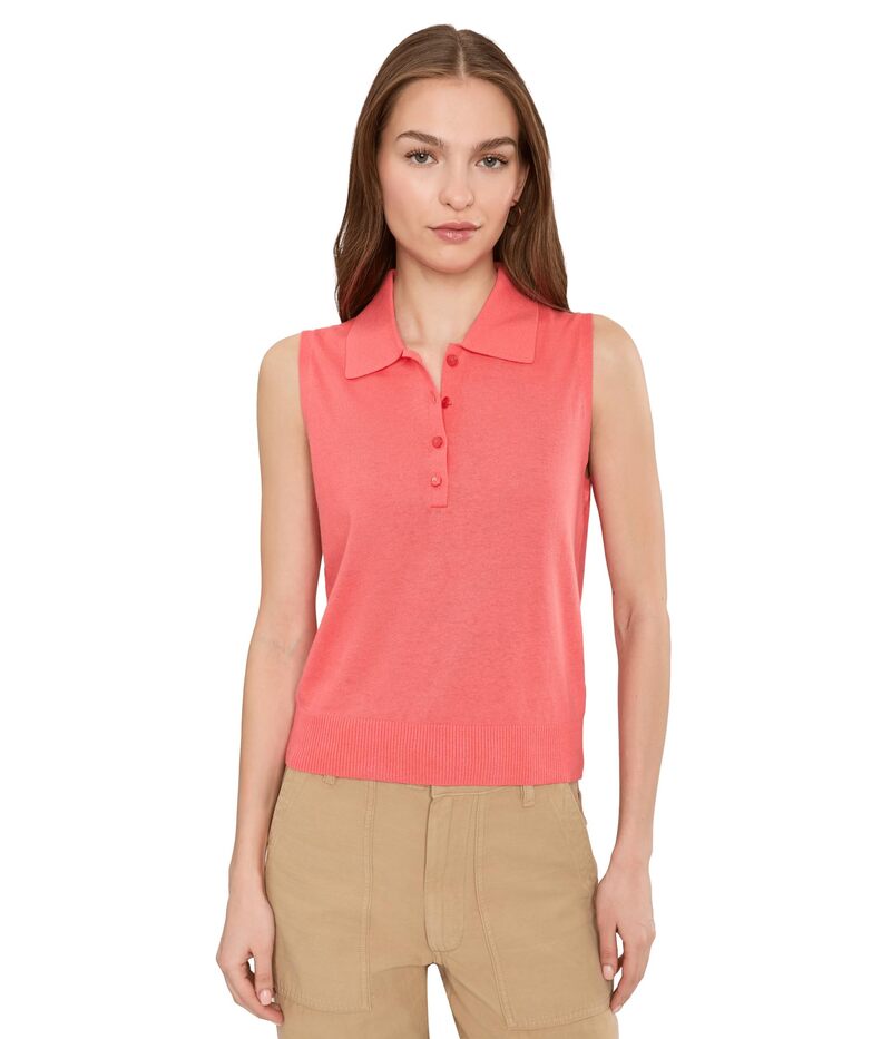 リラピー レディース アウター ニット・セーター ポロシャツ ノースリーブ Lilla P Sleeveless Polo Sweater Firefly｜ReVida 店