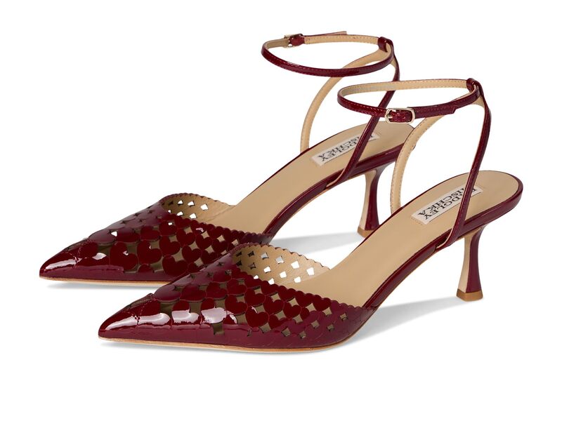 バッジェリーミシュカ レディース シューズ 踵 Badgley Mischka Omelia Red Patent 赤いこと