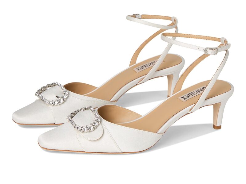 バッジェリーミシュカ レディース シューズ 踵 Badgley Mischka Odesza Soft White 白いこと