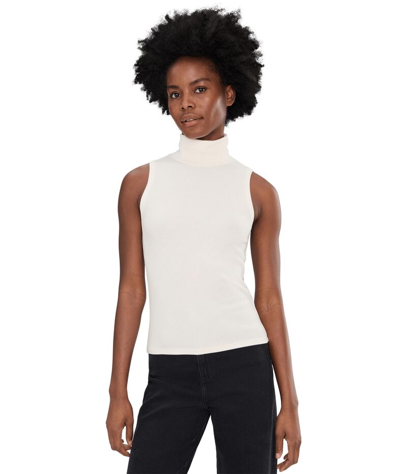 ニックプラスゾーイ レディース トップス シャツ タートルネック ニット NIC+ZOE Perfect Knit Rib Turtleneck Tank Classicream クリーム｜ReVida 店