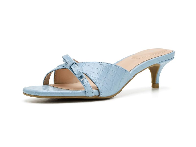 バンドリーノ レディース シューズ ヒール Bandolino Rissie Light Blue Croco ブルー｜ReVida 店