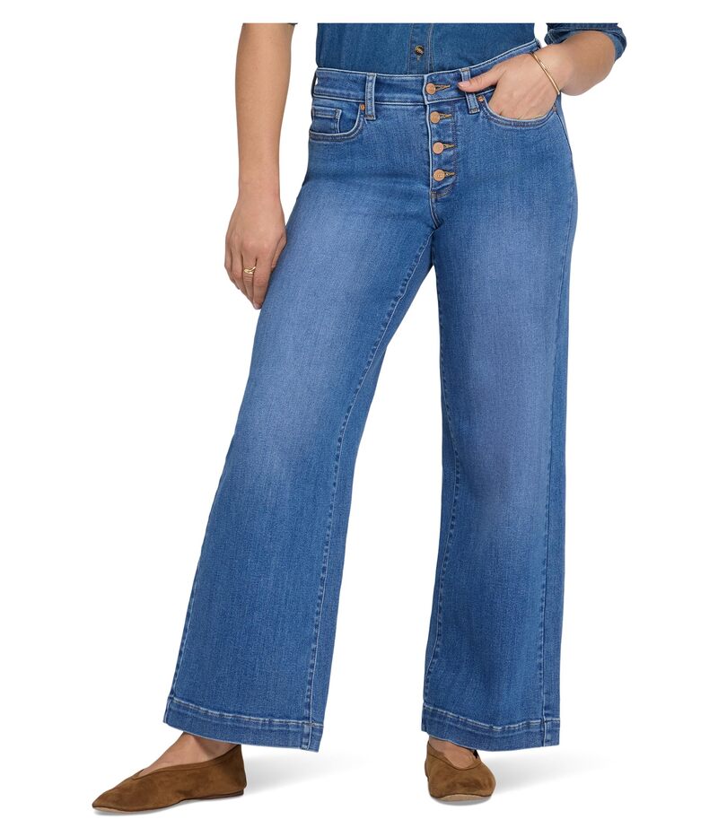 エヌワイディージェイ レディース ボトムス ジーンズズボン下 ワイドレッグ デニム NYDJ Teresa Wide Leg Jeans Paradise Blue Paradise 青み