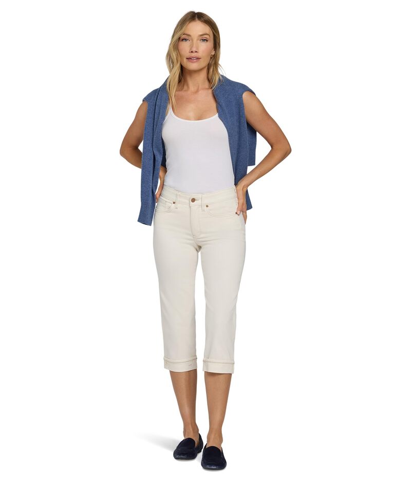 エヌワイディージェイ レディース ボトムス デニムパンツ ヴィンテージーンズ NYDJ Marilyn Crop Cuff Jeans in Vintage White ホワイト|ReVida 店
