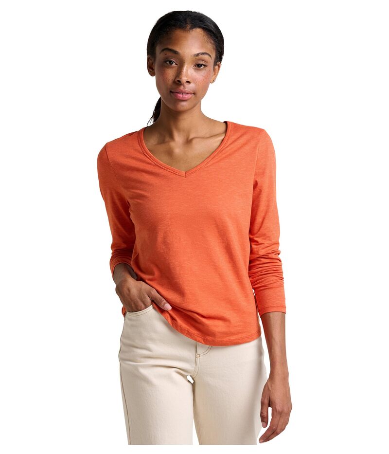 ドード アンドコー レディース トップス シャツ Toad&Co Marley II Long Sleeve Tee Burnt Ochre|ReVida 店