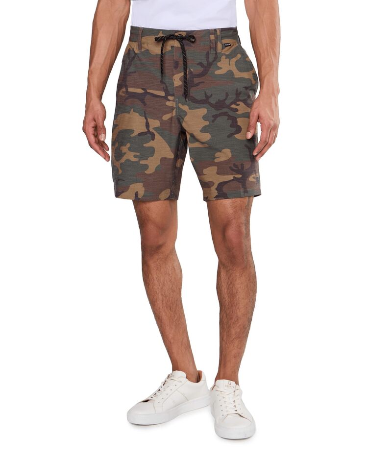 ハーレー メンズ ボトムス 二分の一ズボン下・さる股引き 遊撃手ズボン下 Hurley Phantom Nomad Walkshorts 19\" Olive オリーブ"
