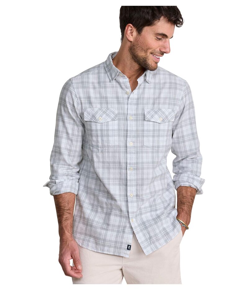 ヴァインヤードヴァインズ メンズ トップス シャツ Vineyard Vines Hummock Pond Plaid Island Slub Shirt Granite チェック｜ReVida 店