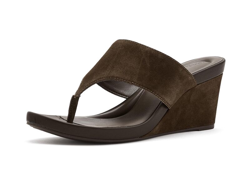 ラッキーブランド レディース シューズ ヒール サンダル Lucky Brand Libbie Wedge Thong Sandals Chocolate チョコレート|ReVida 店