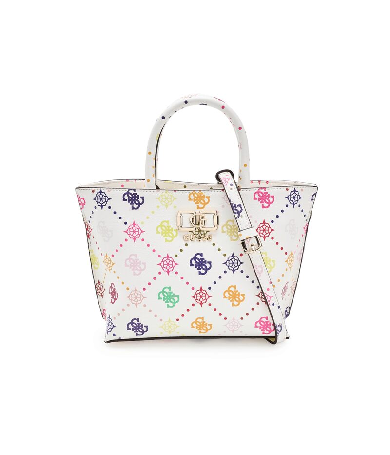 ゲス レディース 御徒面子 ミニ ロゴタイプ GUESS Emelie Logo Mini Tote Multi Logo マルチ色合い