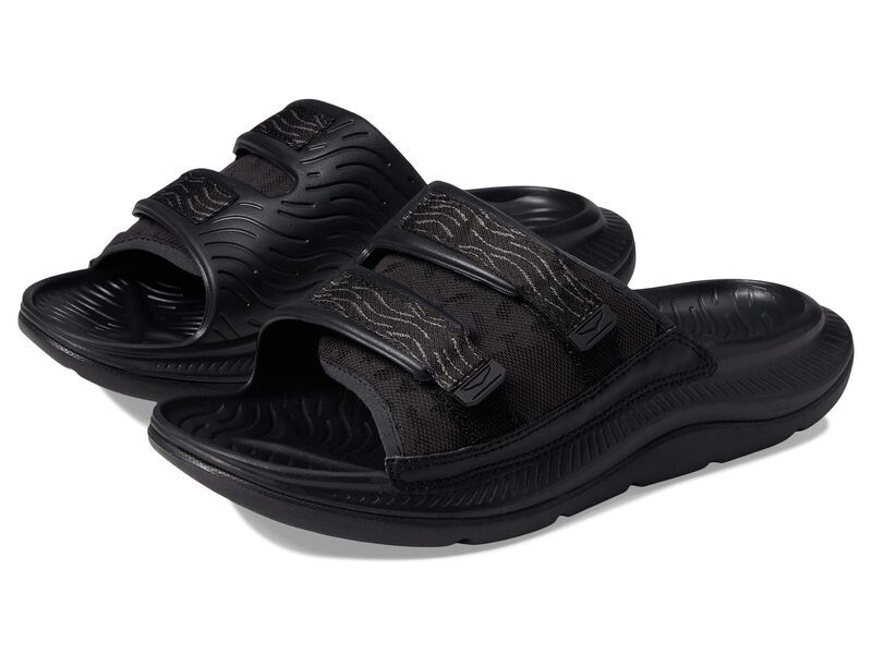 ホカオネオネ メンズ シューズ サンダル Hoka Ora Luxe Black/Black ブラック｜ReVida 店