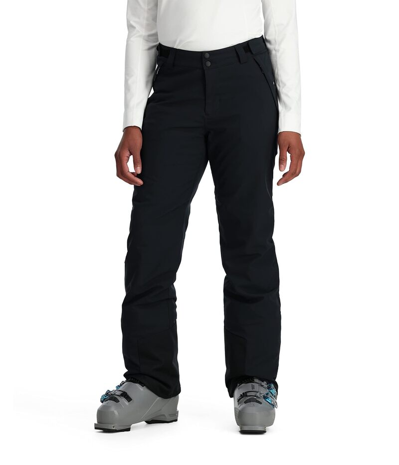 細蟹 レディース ボトムス 心地よいズボン下 Spyder Section Pants Black 黒いこと