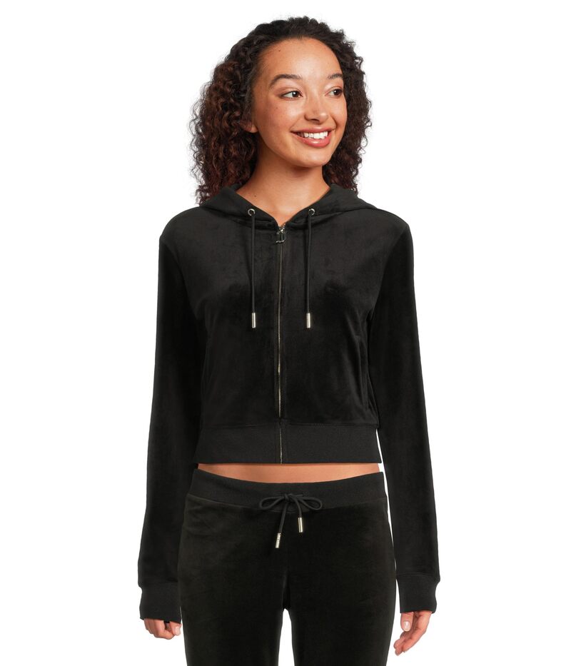 ジューシークチュール レディース アウター パーカー・スウェット Juicy Couture Ombre Hotfix Classic Juicy Hoodie Liquorice