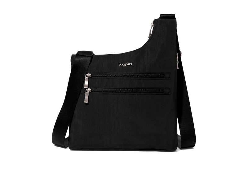 バッガリーニ レディース 御徒面子 Baggallini Drift Slim Crossbody Black 黒いこと