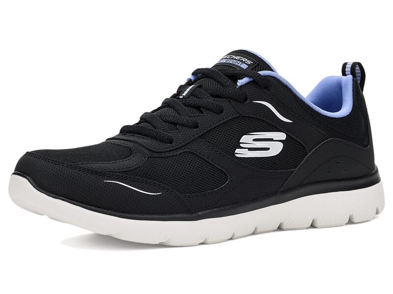 スケッチャーズ レディース シューズ スニーカー SKECHERSummits Black/Blue 黒いこと