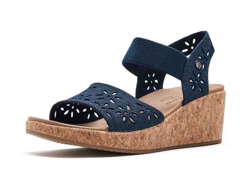スケッチャーズ レディース シューズ ヒール SKECHERS Arch Fit Beverlee 2.0 - Beach Bliss Navy ネイビー｜ReVida 店