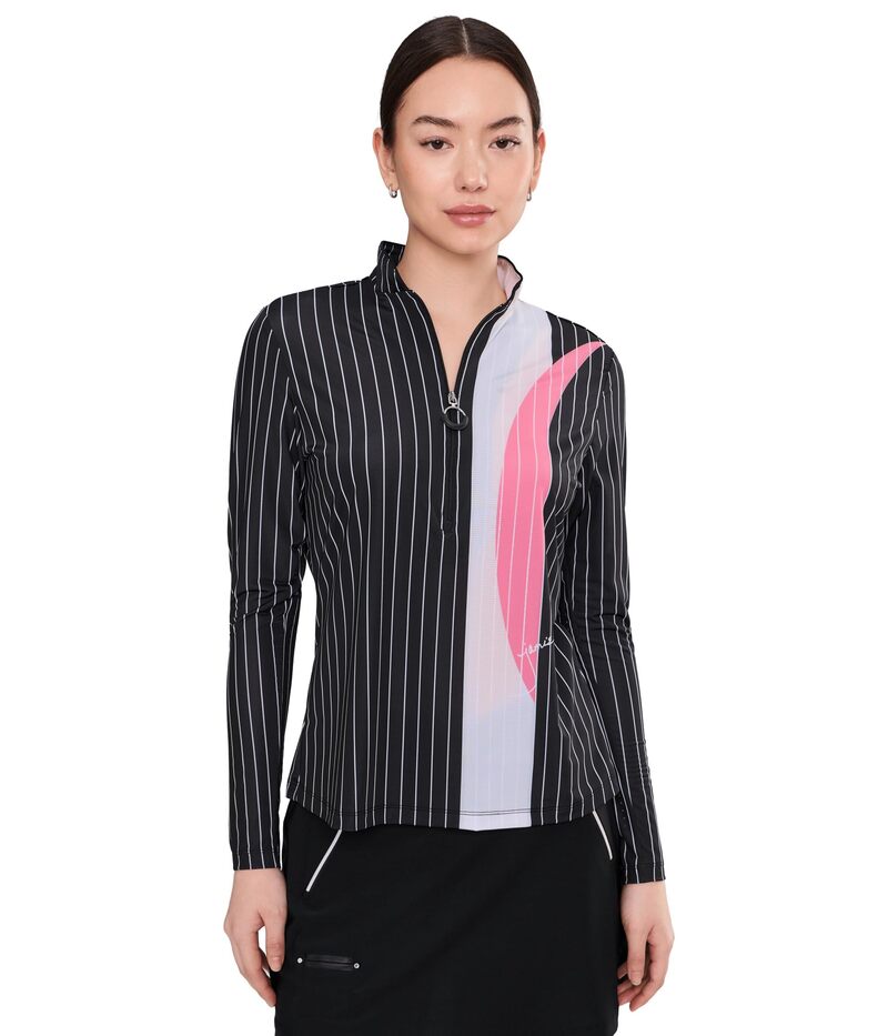 ジャイミーサドック レディース トップス シャツ ハーフジップ Jamie Sadock Sunsense Slinky Long Sleeve Quarter Zip Multicolor マルチカラー|ReVida 店