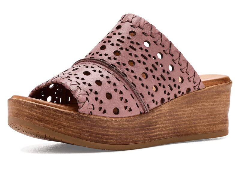 ミズムーズ レディース シューズ 踵 サンダル Miz Mooz Wesley Wedge Sandals Blush 毛はらい