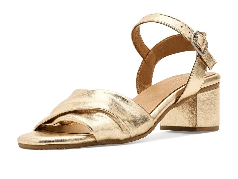 ミズムーズ レディース シューズ 踵 サンダル Miz Mooz Bekaheeled Sandals Gold ゴールド