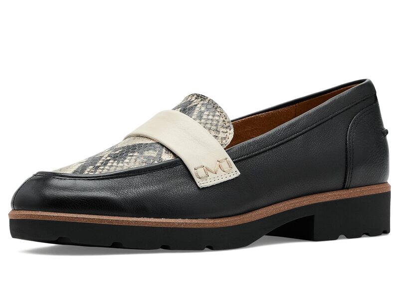 バイオニック レディース シューズ スリッポン・ローファー VIONICleo Loafers Black Multi Snake Print 黒いこと