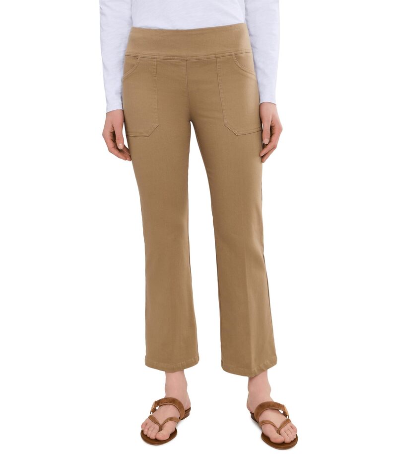 エリオットローレン レディース ボトムス 心地よいズボン下 Elliott Lauren Modern Twill - Pull on Pants with Back Pockets Olive オリーブ