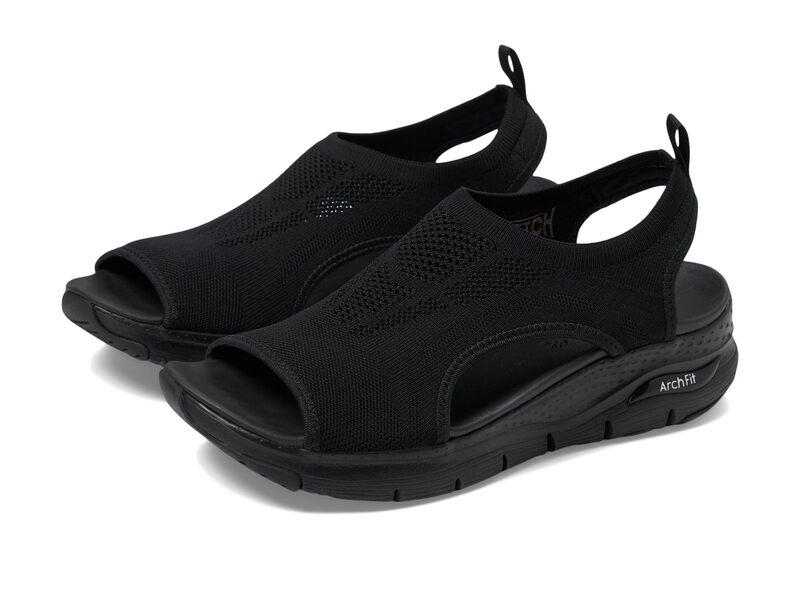スケッチャーズ レディース シューズ ヒール SKECHERS Arch Fit - City Catch Black/Black ブラック|ReVida 店