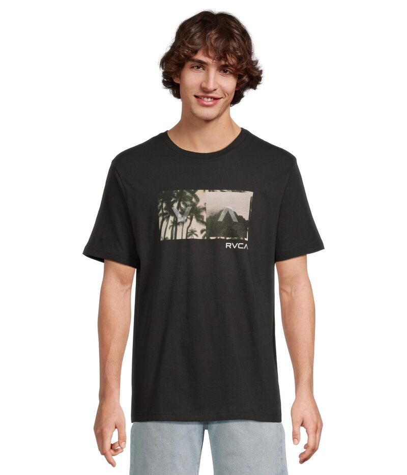 ルーカ メンズ トップス プルオーバー RVCA Balance Box Short Sleeve Black 3 黒いこと