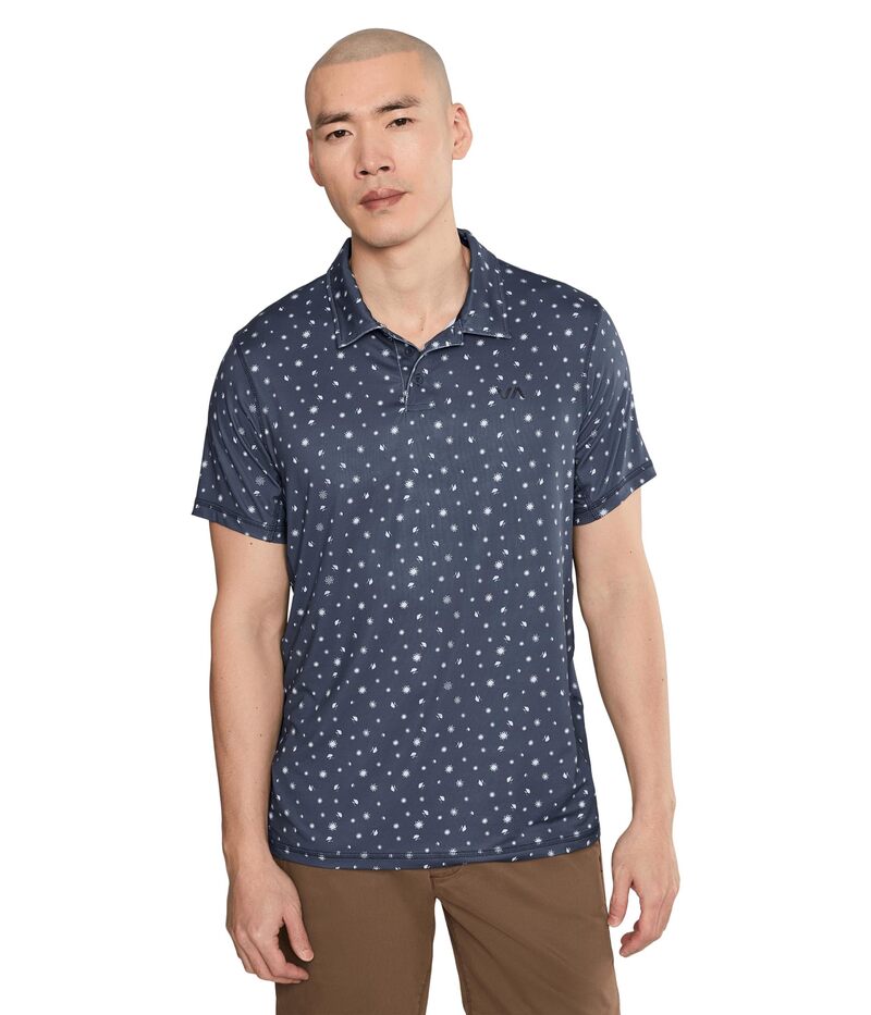 ルーカ メンズ トップス シャツ RVCA Sport Vent Polo Moody Blue ブルー｜ReVida 店