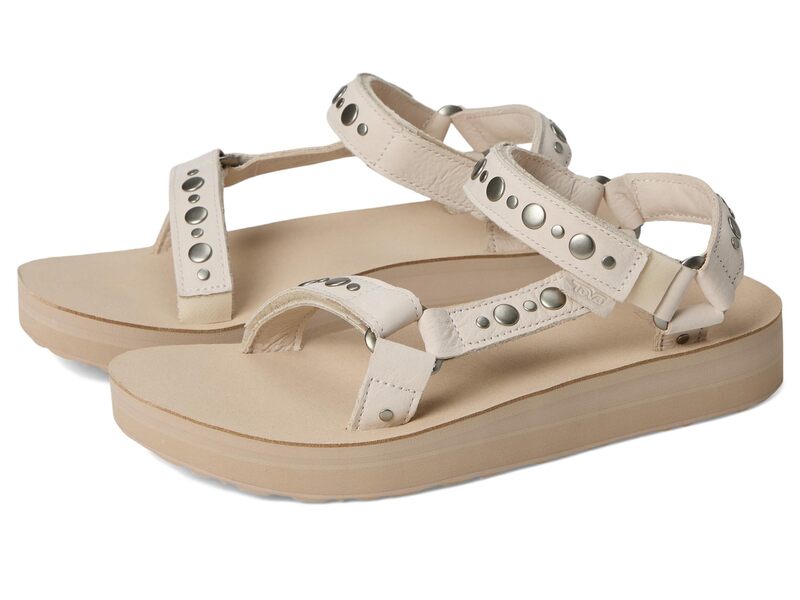 テバ レディース シューズ サンダル Teva Midform Universal Studded Coconut/White Pepper 白いこと