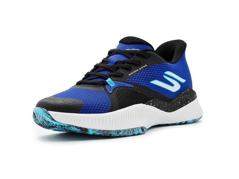 スケッチャーズ メンズ シューズ スニーカー Tennishoe Hands Free Slip-inskecherstate Champ Sneaker Black/Blue 黒いこと