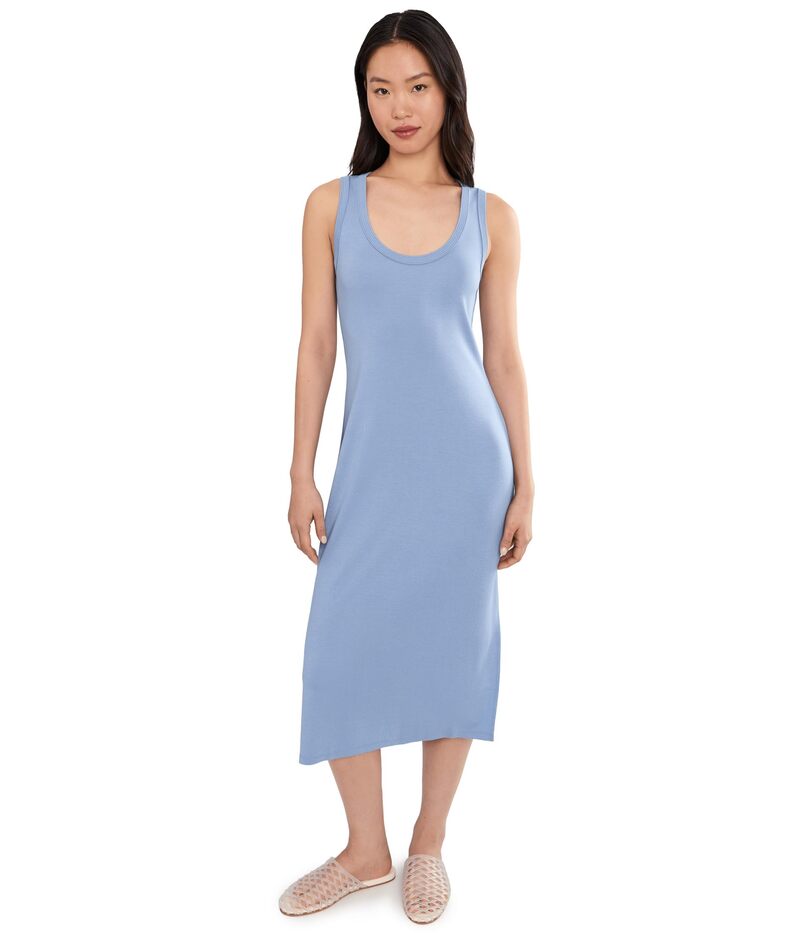 トッミーバハマ レディース トップス 衣装 MIDI ノースリーブ Tommy Bahama Drapey Ponte Sleeveless Midi Dress French Blue 青色