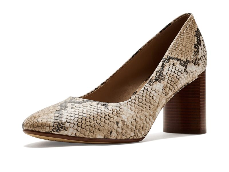 電話を掛けるハーン レディース シューズ 踵 Cole Haanella Block Heel Pumps Mojave Snake Print
