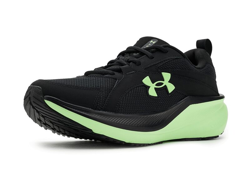 アンダーアーマー メンズ シューズ スニーカー Under Armour Charged Assert 11 Black/Black/Lumos Lime 黒いこと
