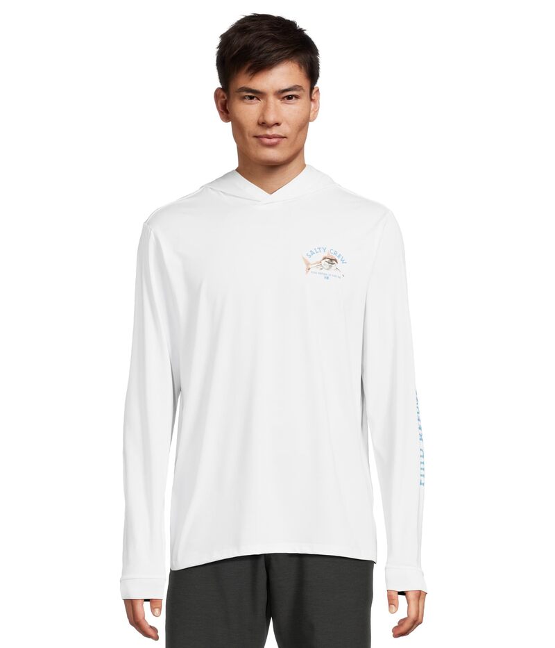 ソルティークルー メンズ トップス プルオーバー Salty Crew Lurking Hooded Sunshirt White 白いこと