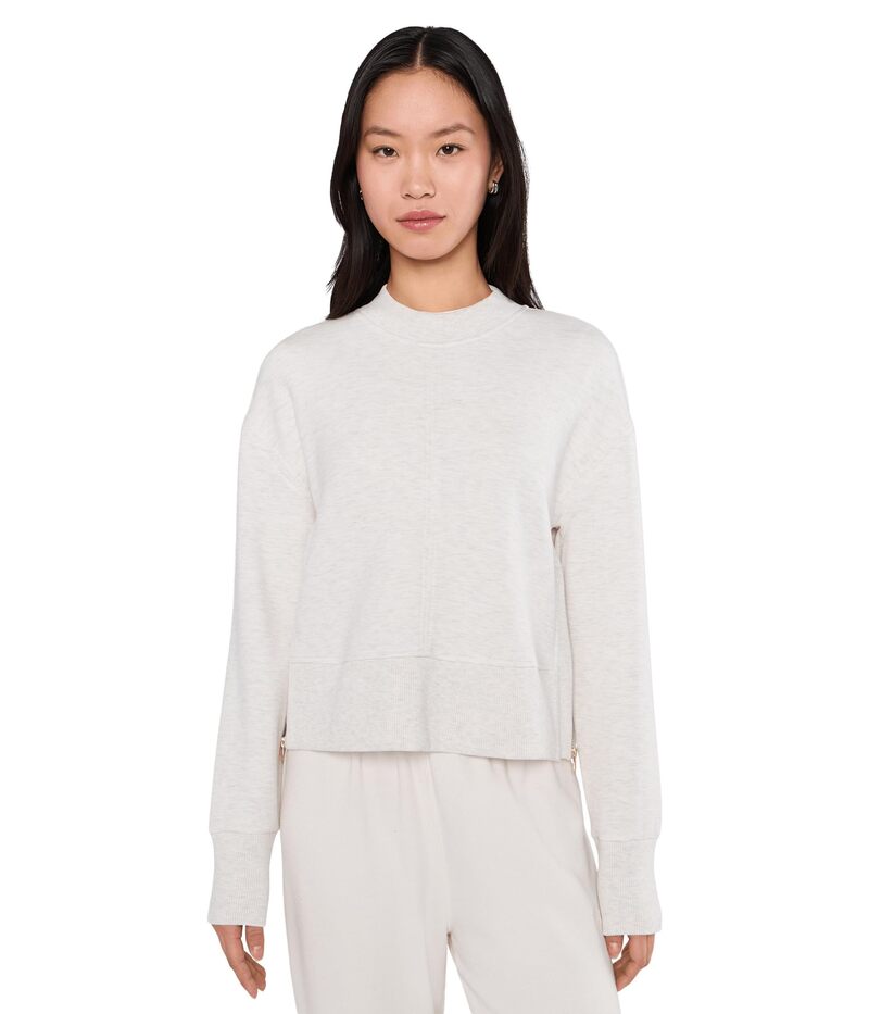 バーレイ レディース アウター パーカー・スウェット Varley Philippe Crop Sweat Ivory Marl 象牙色
