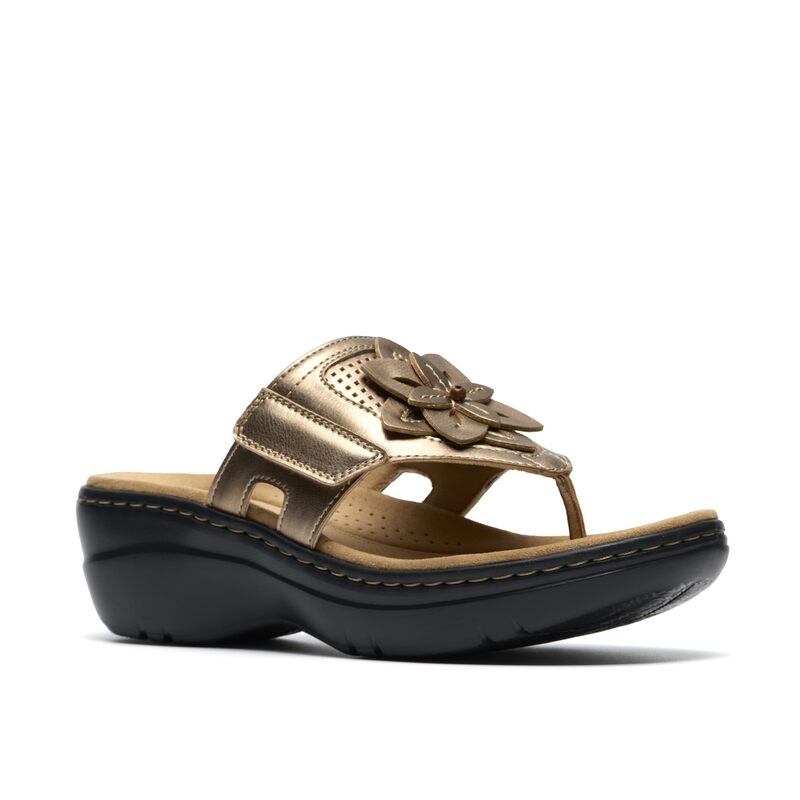 クラークス レディース シューズ 踵 Clarks Merliah 2 Kyla Gold Metallic Synthetic ゴールド