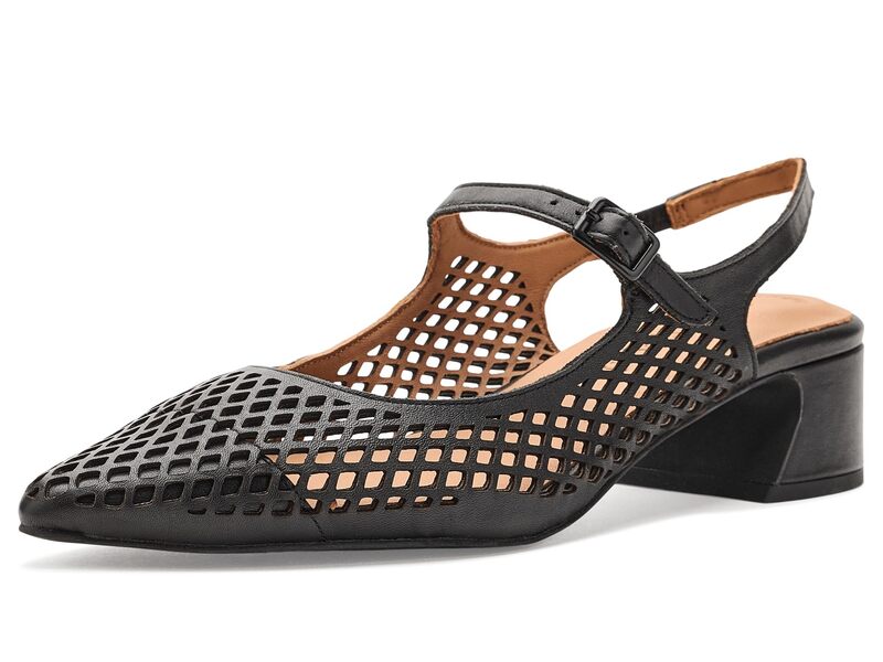 ケネスコール レディース シューズ 踵 Gentle Souls by Kenneth Cole Gladys Perf Black Leather 黒いこと