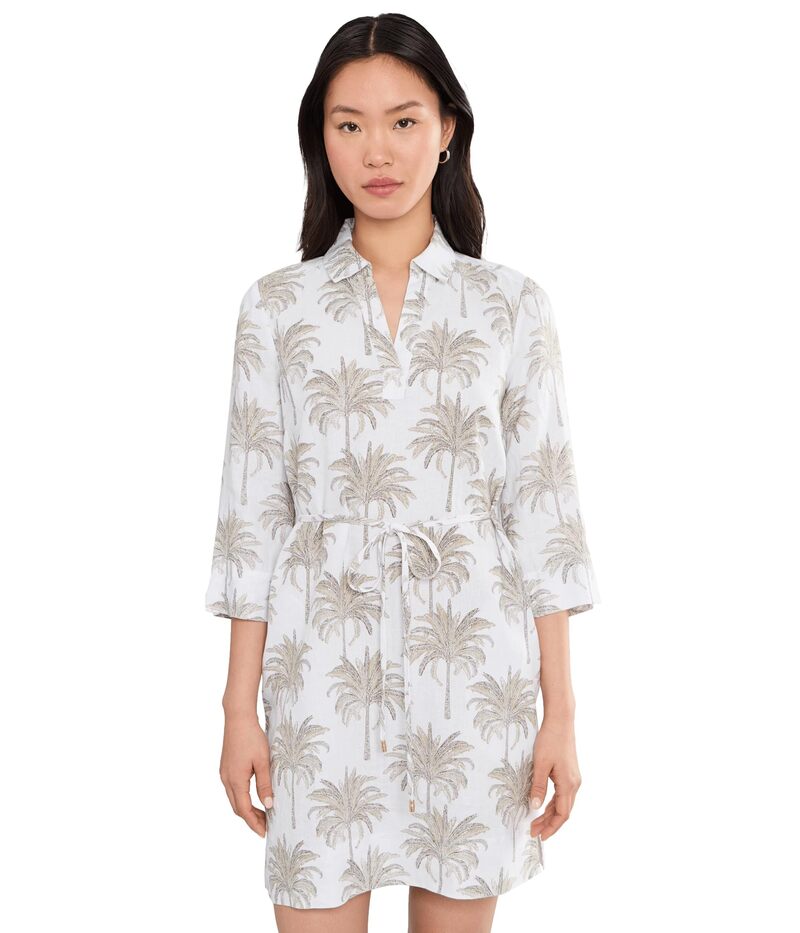 トッミーバハマ レディース トップス 衣装 Tommy Bahama Palm Banks 3/4 Sleeve Shift Dressea Clay