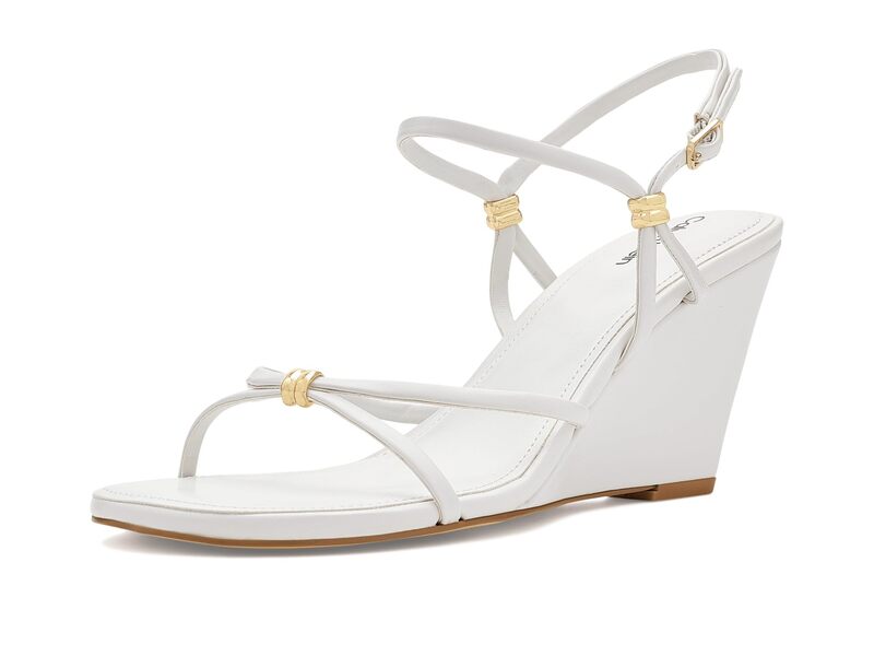 カルバンクライン レディース シューズ ヒール Calvin Klein Deliney White ホワイト｜ReVida 店 17,626円
