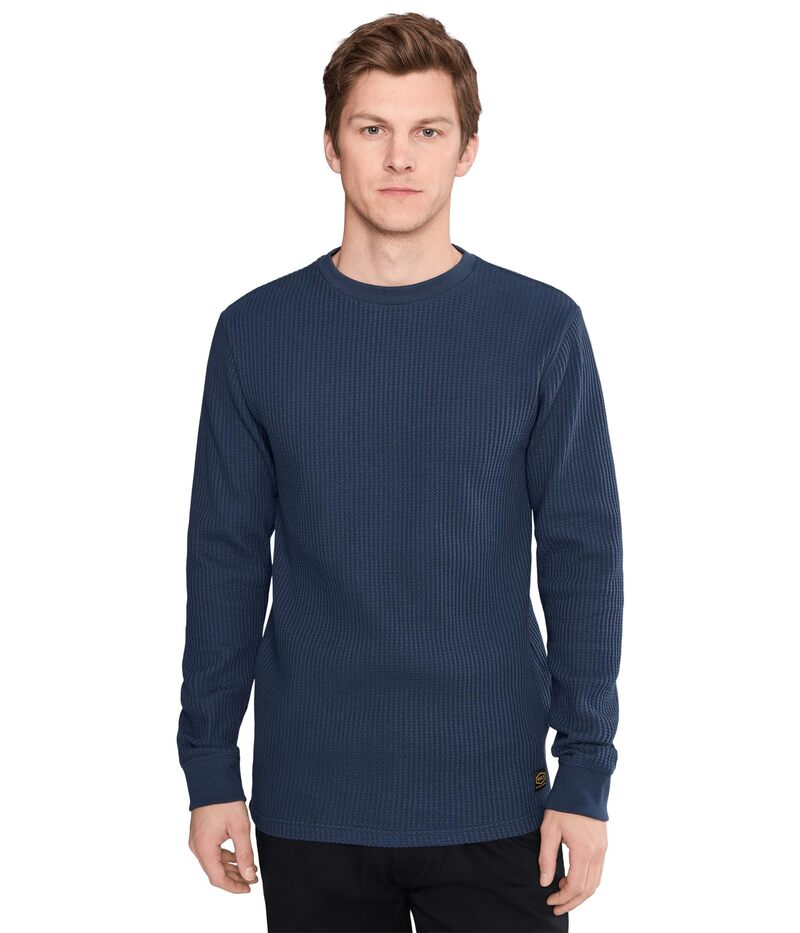 ルーカ メンズ トップス シャツ RVCA Dayshifthermalong Sleeve Moody Blue ブルー｜ReVida 店