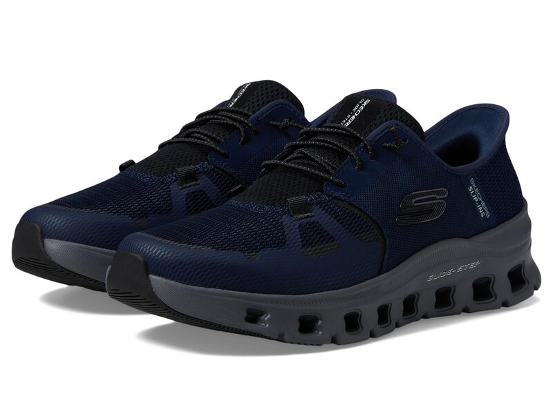 スケッチャーズ メンズ シューズ スニーカー SKECHERS Glide-Stepro Hands Free Slip-Inavy/Charcoal チャコール｜ReVida 店